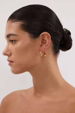 AMBER SCEATS ANSEL EARRING GOLD