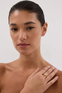 AMBER SCEATS VESPER RING GOLD