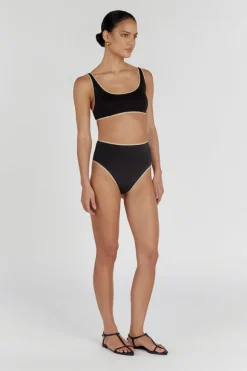 BAILEY BLACK CONTRAST WAIST BRIEF