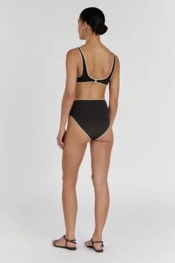 BAILEY BLACK CONTRAST WAIST BRIEF