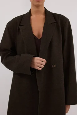 BENTLEY CHOCOLATE OVERSIZED COAT