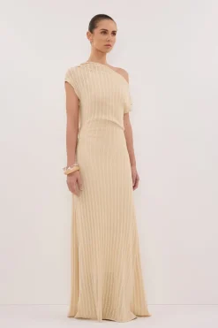 BOWIE NATURAL KNIT MAXI DRESS