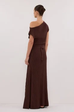 BOWIE WALNUT KNIT MAXI DRESS
