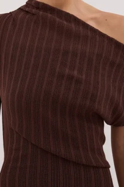 BOWIE WALNUT KNIT MAXI DRESS