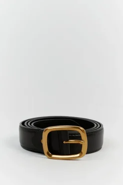BRADFORD BLACK LEATHER BELT