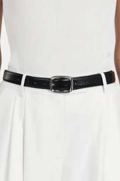 BRADFORD SILVER LEATHER BELT