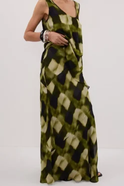 BRONX MOSS MIDI SKIRT