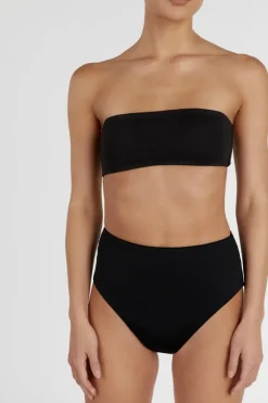 CALLIE BLACK BANDEAU TOP