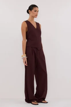 CAMILLA WALNUT ASYM TOP