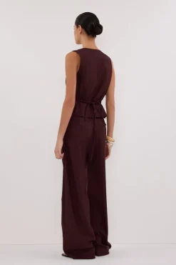 CAMILLA WALNUT ASYM TOP
