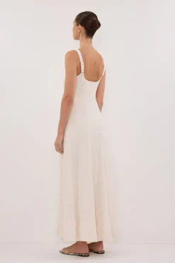 CANNE CREAM MIDI DRESS