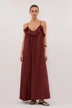 CAPRI SAHARA LINEN BLEND MAXI DRESS