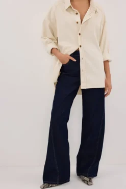 CARSON INDIGO TALL WIDE LEG JEAN