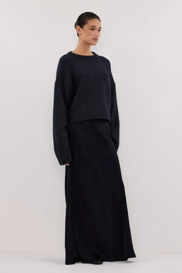 CHARLI INK SATIN MAXI SKIRT