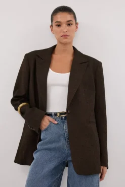 CHARLIE CHOC OVERSIZED WOOL BLEND BLAZER