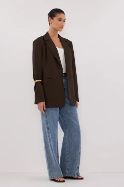 CHARLIE CHOC OVERSIZED WOOL BLEND BLAZER