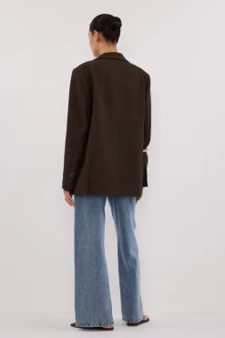 CHARLIE CHOC OVERSIZED WOOL BLEND BLAZER