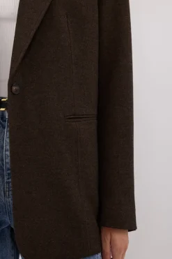 CHARLIE CHOC OVERSIZED WOOL BLEND BLAZER