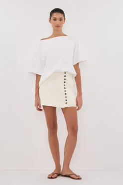 DEMI CREAM TAILORED SKORT