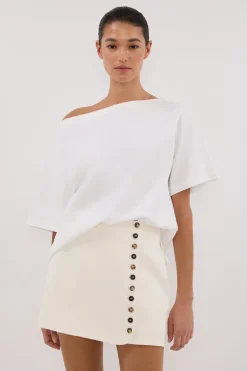 DEMI CREAM TAILORED SKORT