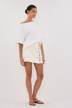 DEMI CREAM TAILORED SKORT