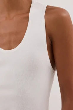 DEVIN OFF WHITE RACER KNIT TANK