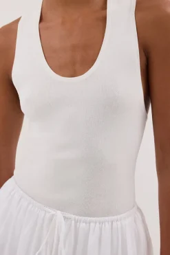 DEVIN OFF WHITE RACER KNIT TANK