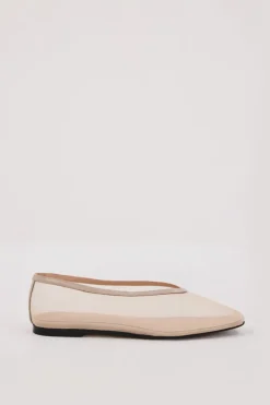 DOF STUDIOS MAISON NUDE MESH BALLET FLAT