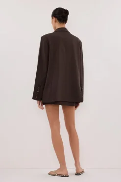 EDEN BITTER CHOC BOXY BLAZER