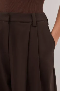 EDEN BITTER CHOC TAILORED PANT