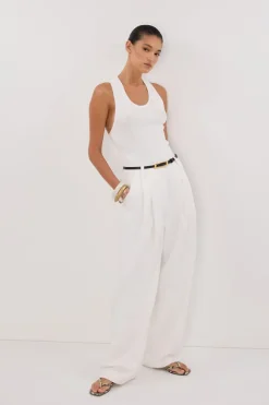 EDEN WHITE TAILORED PANT