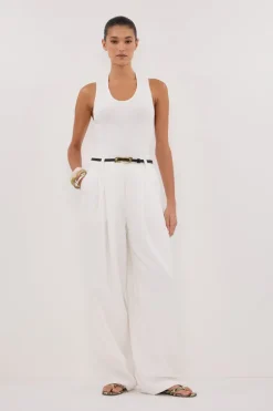 EDEN WHITE TAILORED PANT