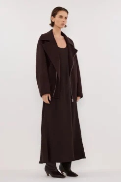 ELAINE DARK CHOC WOOL JACKET