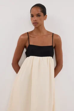 ELENA BUTTERMILK LINEN MAXI DRESS