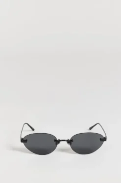ELISA JOHNSON TRINITY GLOSS BLACK SUNGLASSES