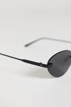 ELISA JOHNSON TRINITY GLOSS BLACK SUNGLASSES