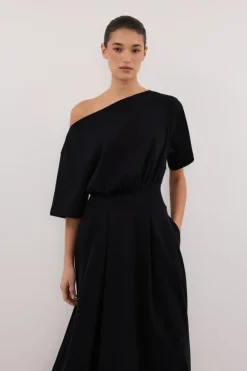 ESME BLACK ASYM MAXI DRESS