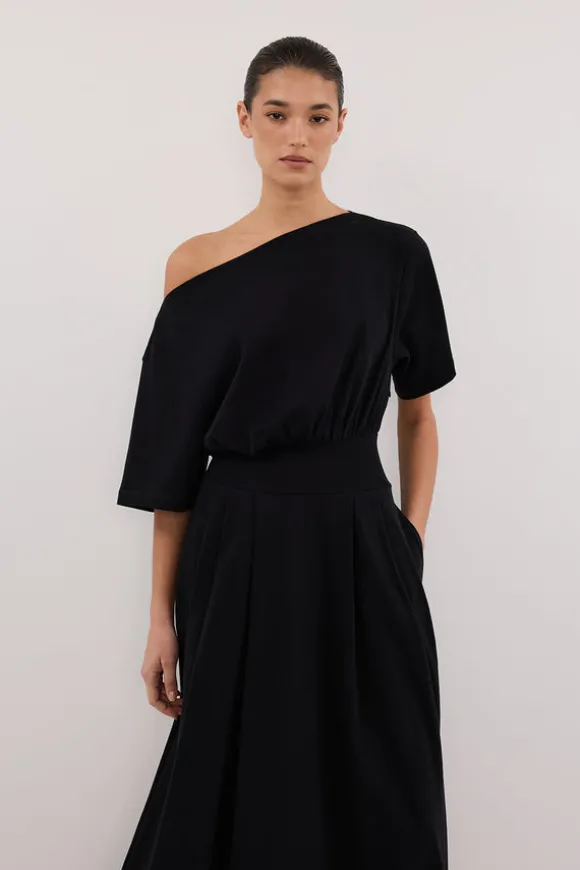 ESME BLACK ASYM MAXI DRESS