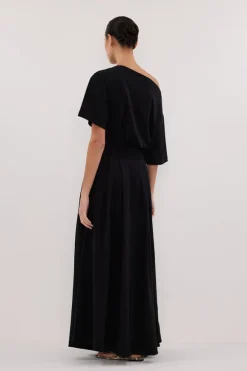 ESME BLACK ASYM MAXI DRESS
