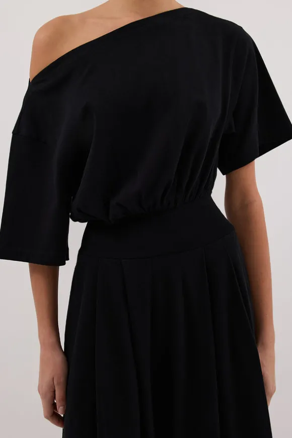 ESME BLACK ASYM MAXI DRESS