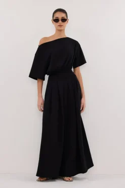 ESME BLACK ASYM MAXI DRESS