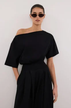 ESME BLACK ASYM MAXI DRESS