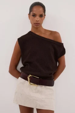 EVA NATURAL LINEN SKORT