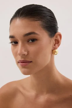 F+H GOLD STATEMENT BALL STUDS