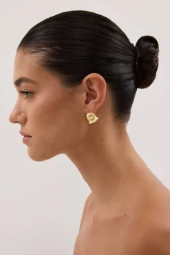 F+H GOLD STATEMENT BALL STUDS