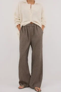 FRANKIE CHOC TWEED PANT