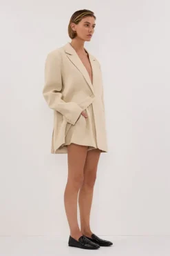 FRANKIE OAT OVERSIZED TWEED BOYFRIEND BLAZER
