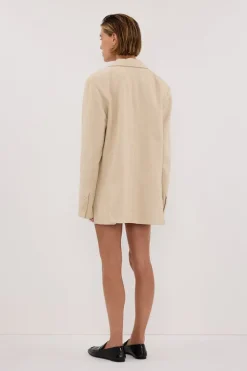 FRANKIE OAT OVERSIZED TWEED BOYFRIEND BLAZER