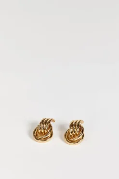 HEAVEN MAYHEM MINI KNOT GOLD EARRING