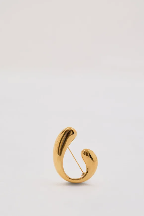 HEAVEN MAYHEM TWIST BROOCH GOLD